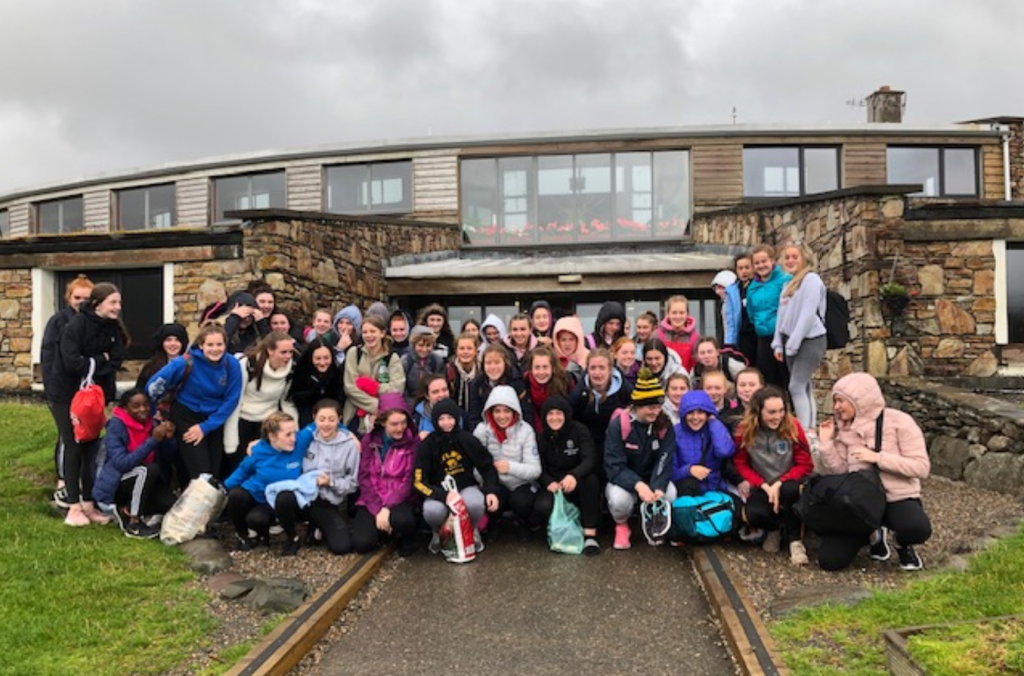 Transition Year 2019 is starting with smiles and merriment as the girls their first day at Killary Adventure Centre